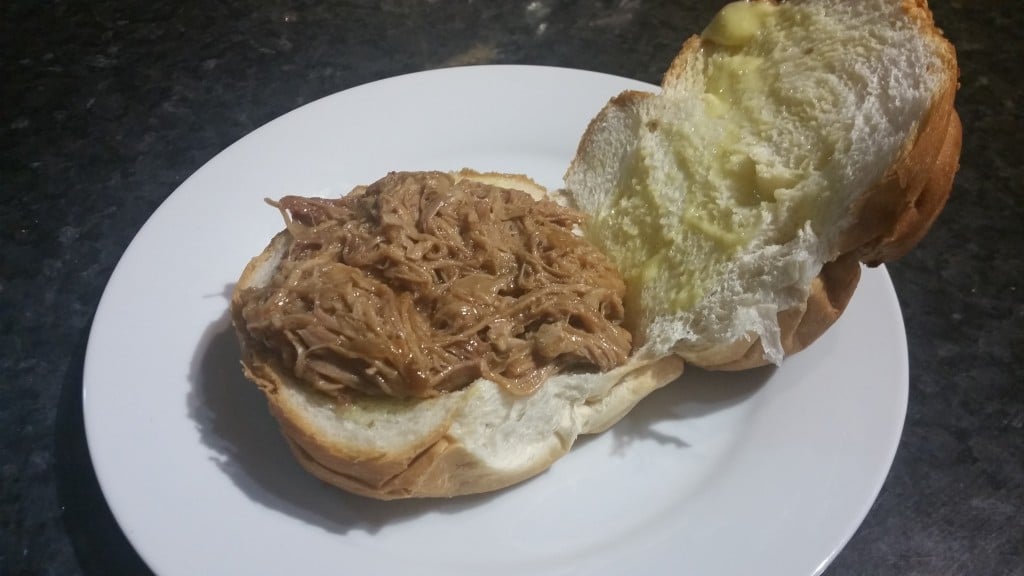 Pulled pork with gravy