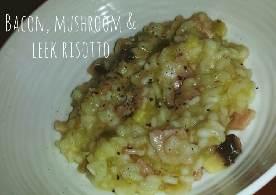 Bacon, mushroom and leek Risotto. Slow Cooker Central