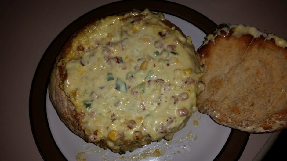 cheesy bacon and corn cob loaf dip Slow Cooker Central