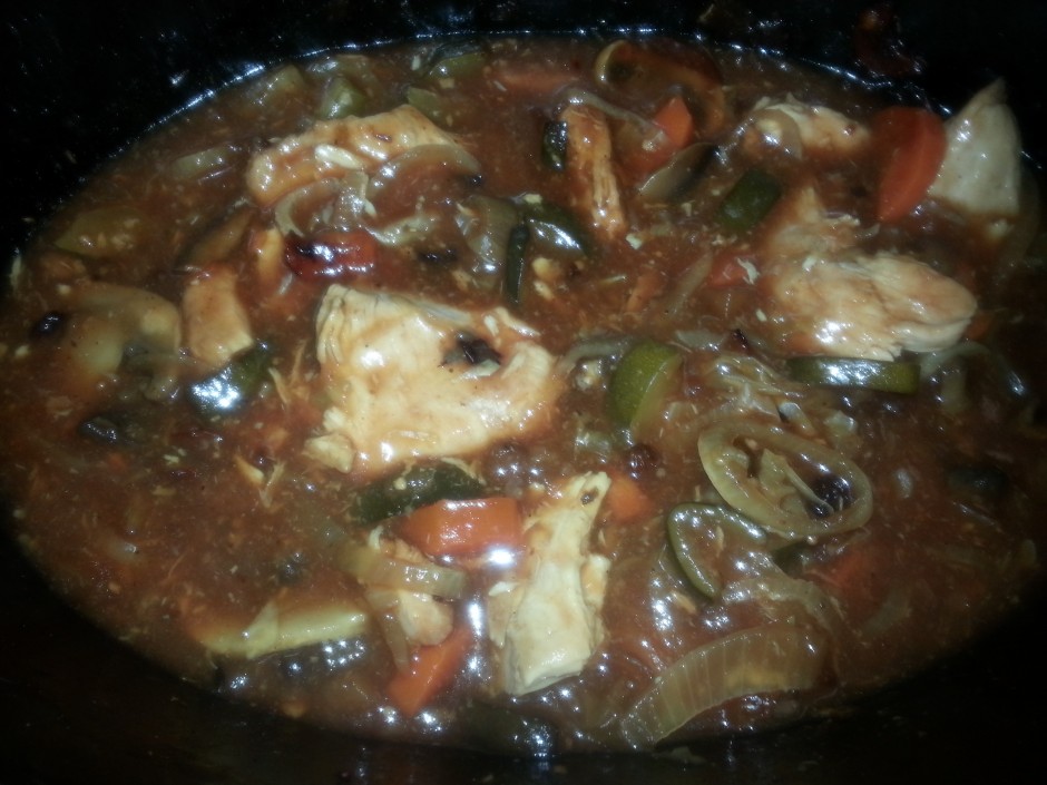 Chicken Fruit Chutney & Vegetables with Brown Rice Slow Cooker Central