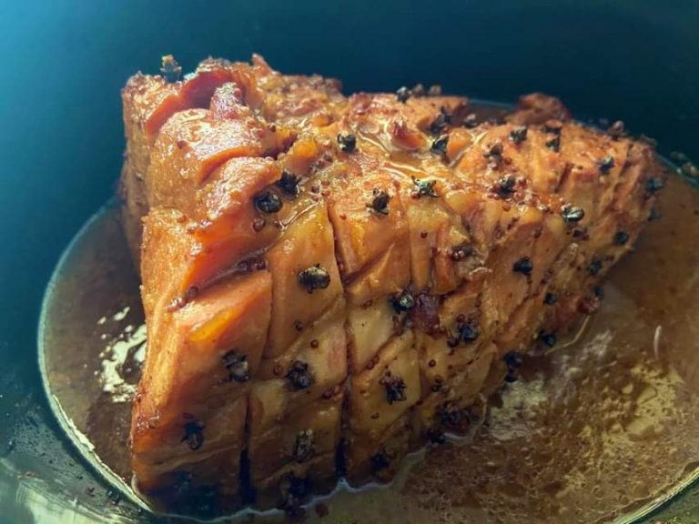 Glazed Slow Cooked Christmas Ham Maple & Mustard Slow Cooker Central