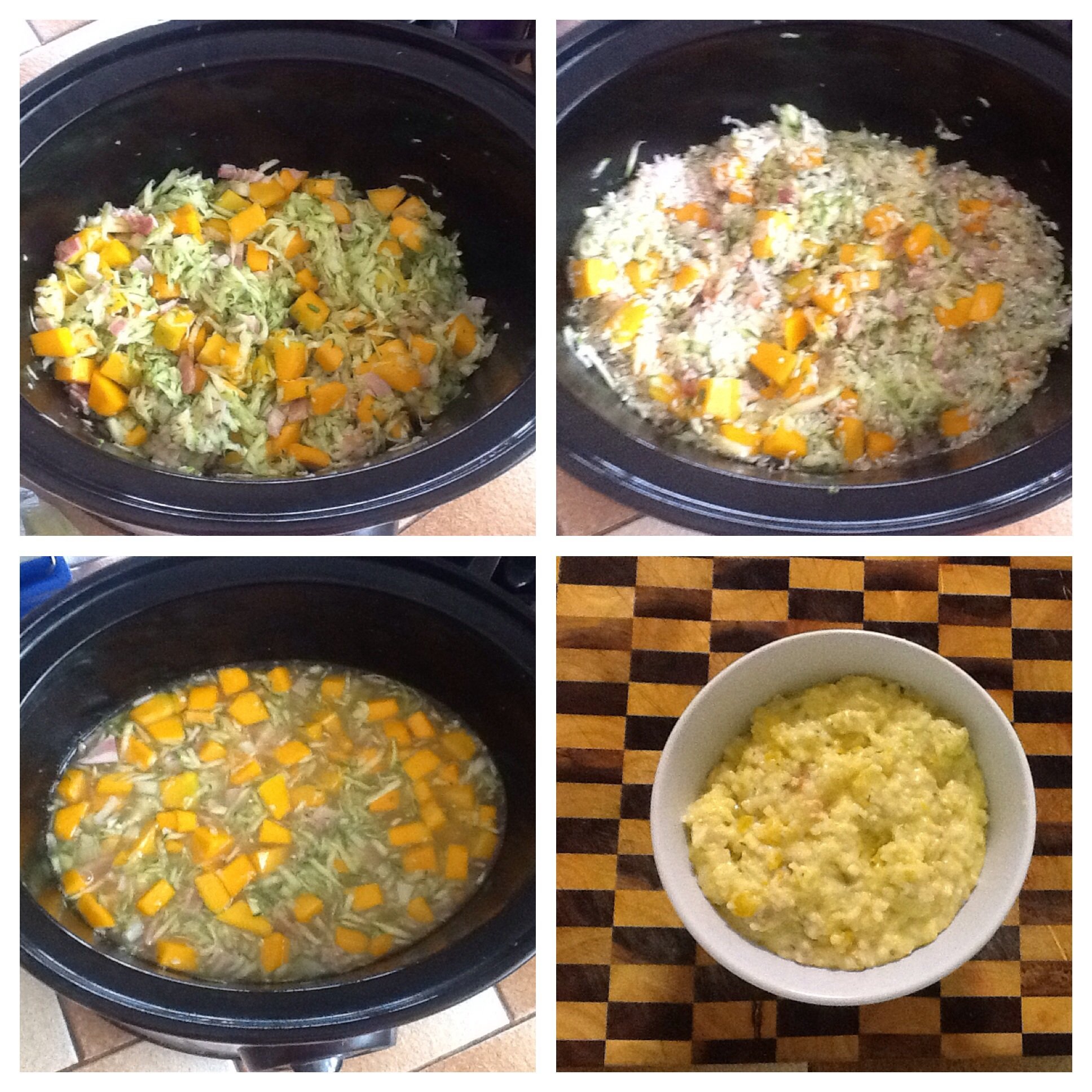 Creamy pumpkin risotto
