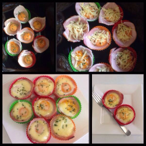 Bacon and egg cups