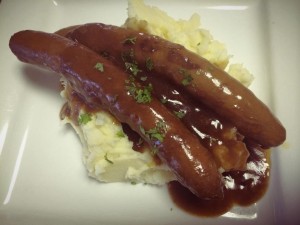 Sausages in Brown Onion Gravy