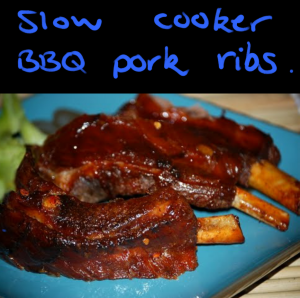 Slow cooker bbq ribs