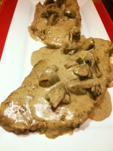 Slow Cooked Steak with Creamy Mushroom Sauce