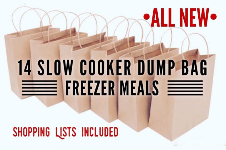 *All New* 14 Day Slow Cooker Dump Bag Freezer Meals Lists