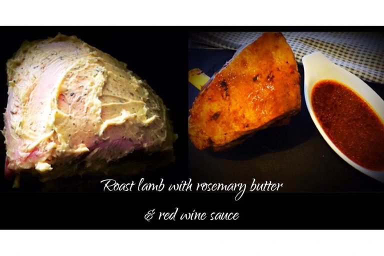 Roast Lamb with rosemary butter & red wine sauce | Slow Cooker Central