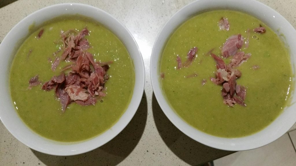 green pea and ham