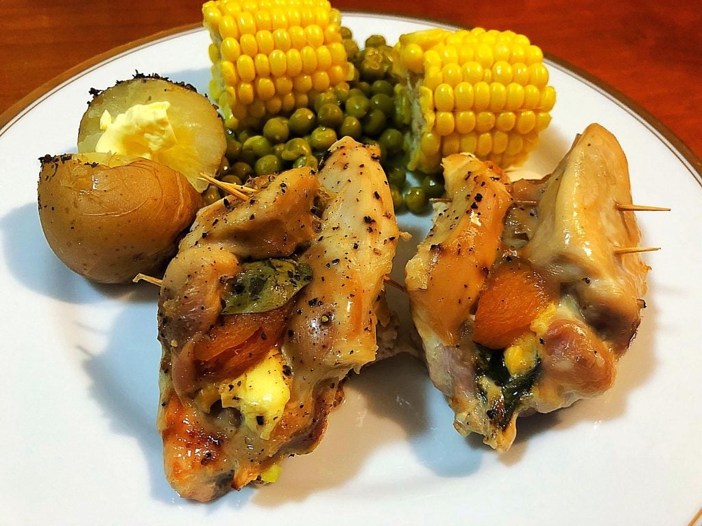 stuffed chicken cooked
