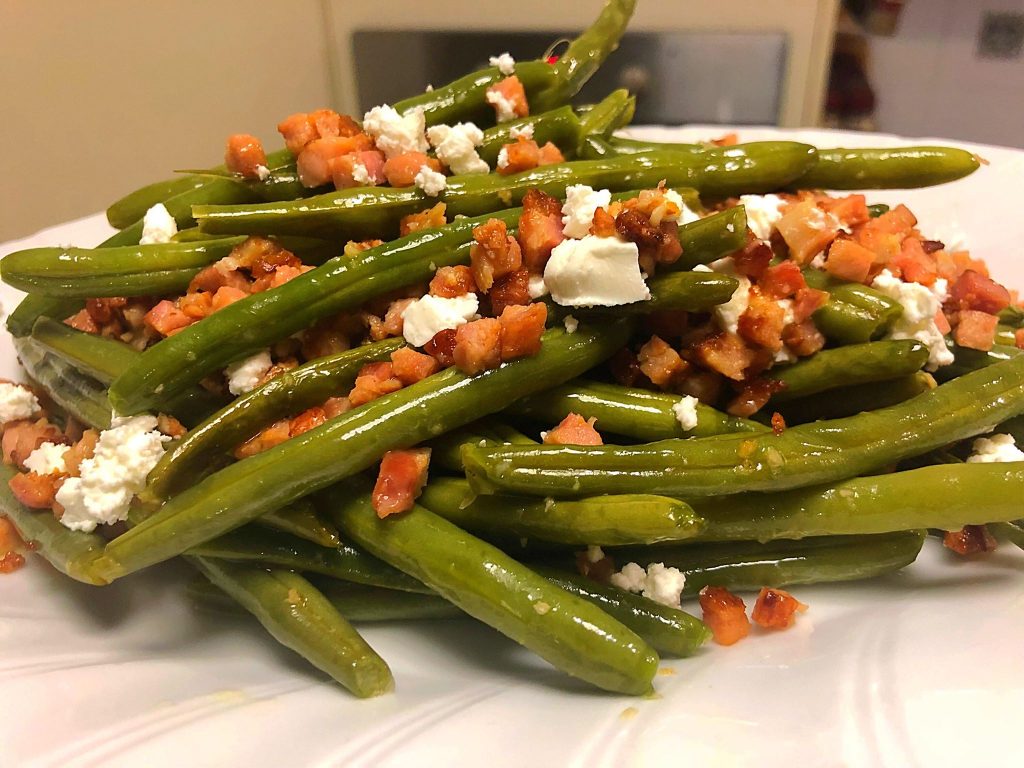 green beans feta