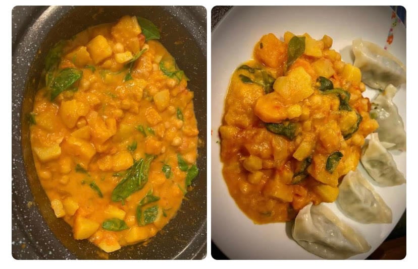 potato chickpea curry