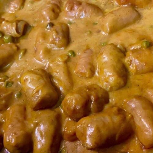 Chip Shop Curry Sausages Slow Cooker Central